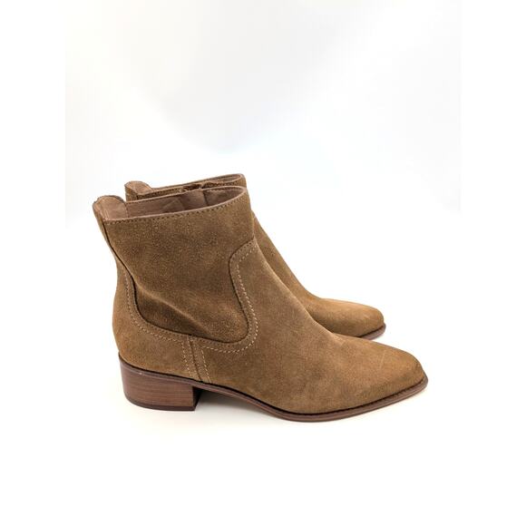 Cole Haan Naia Pointed Toe Block Heel Booties Women's Brown Size US7B - Picture 3 of 10